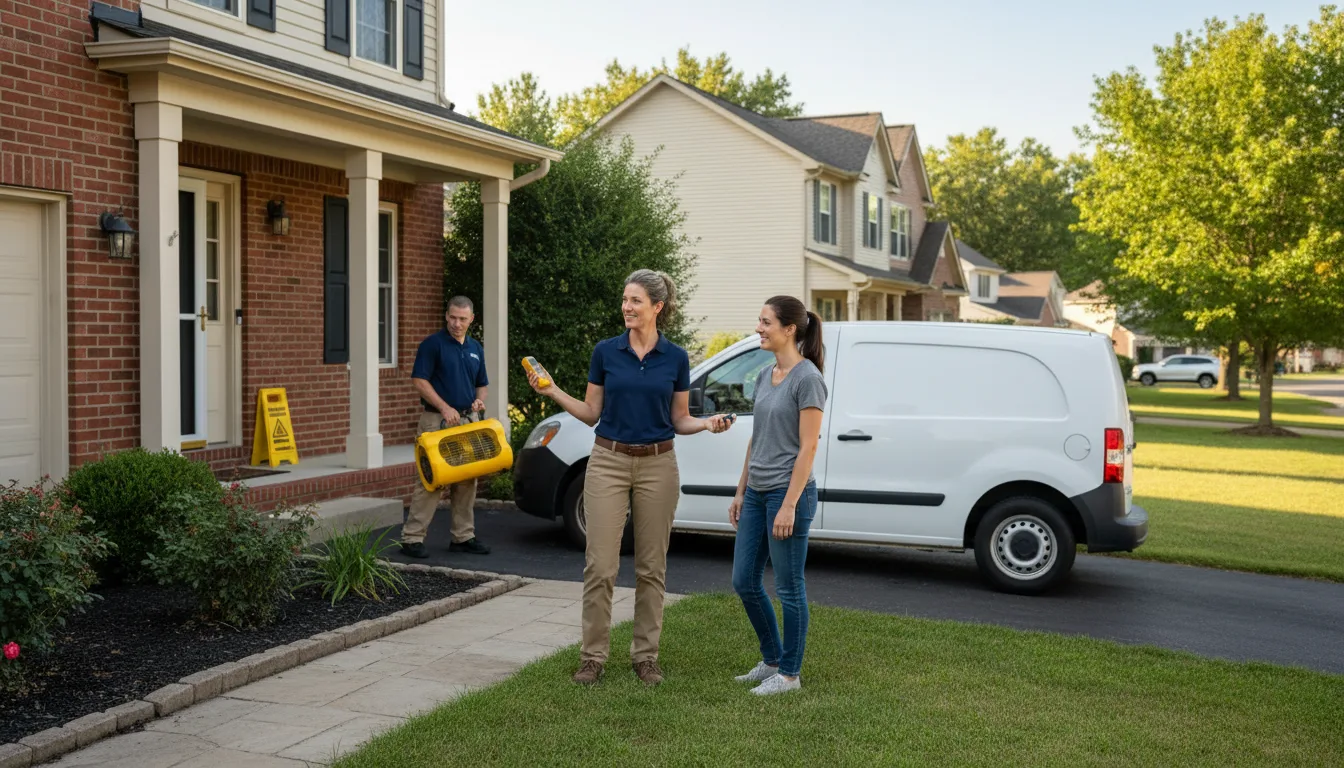 Residential water damage restoration in Mansfield, TN